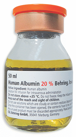 Human Albumin 20%, Behring, Low Salt